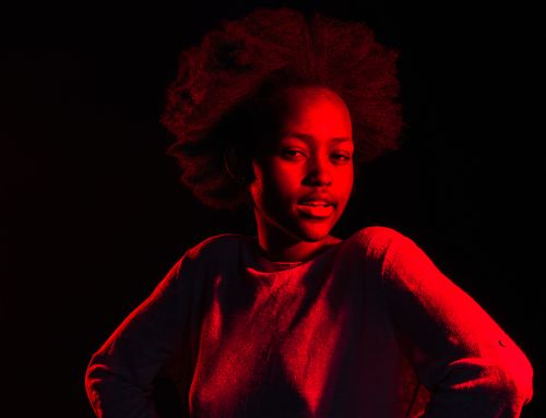 Gabriela in red light