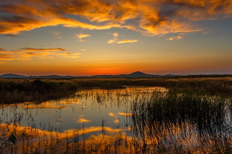 Приморский край, пейзаж Пламени заката.. фото превью