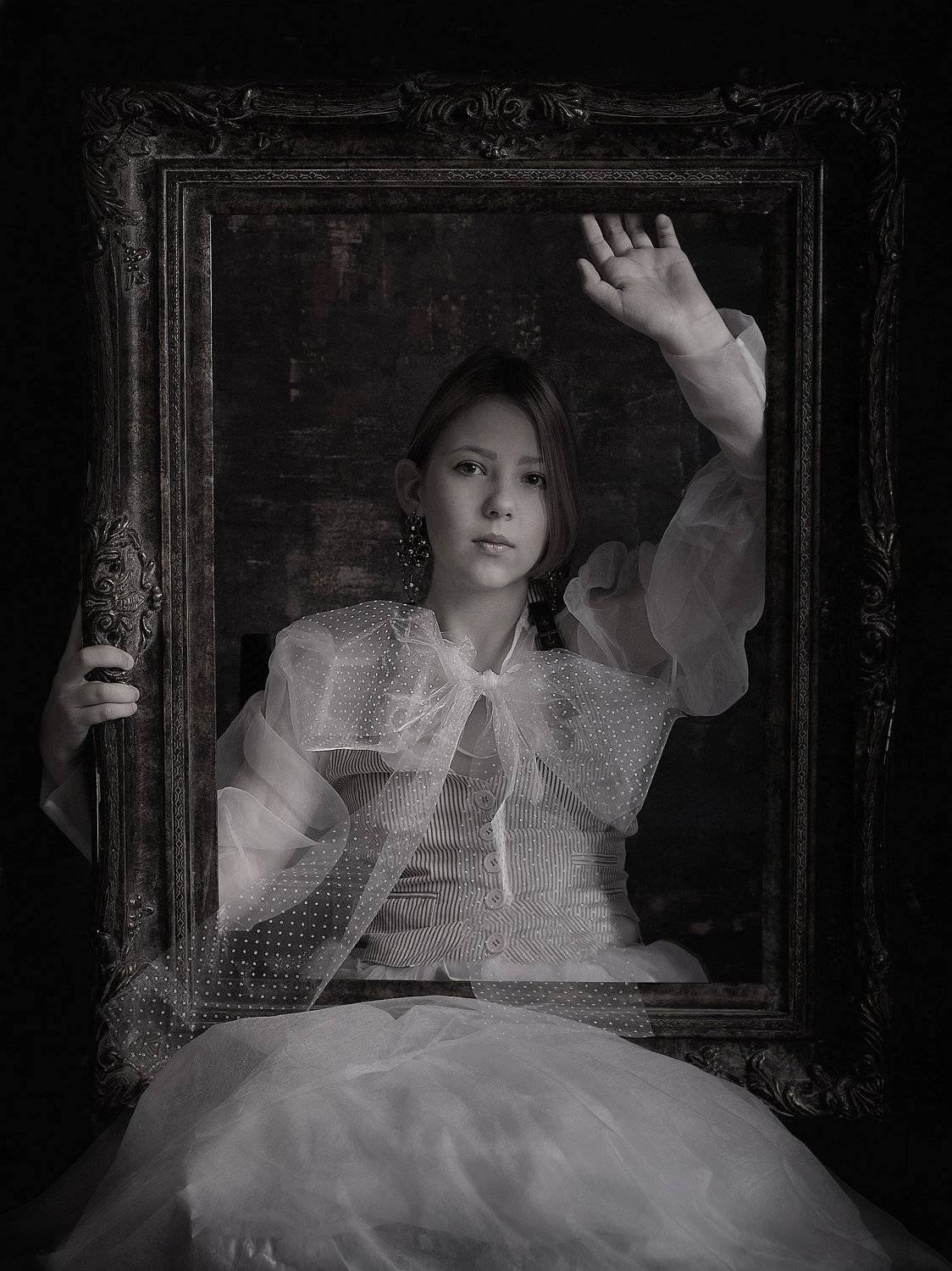 чб постановка девочка, Вера Шамраева