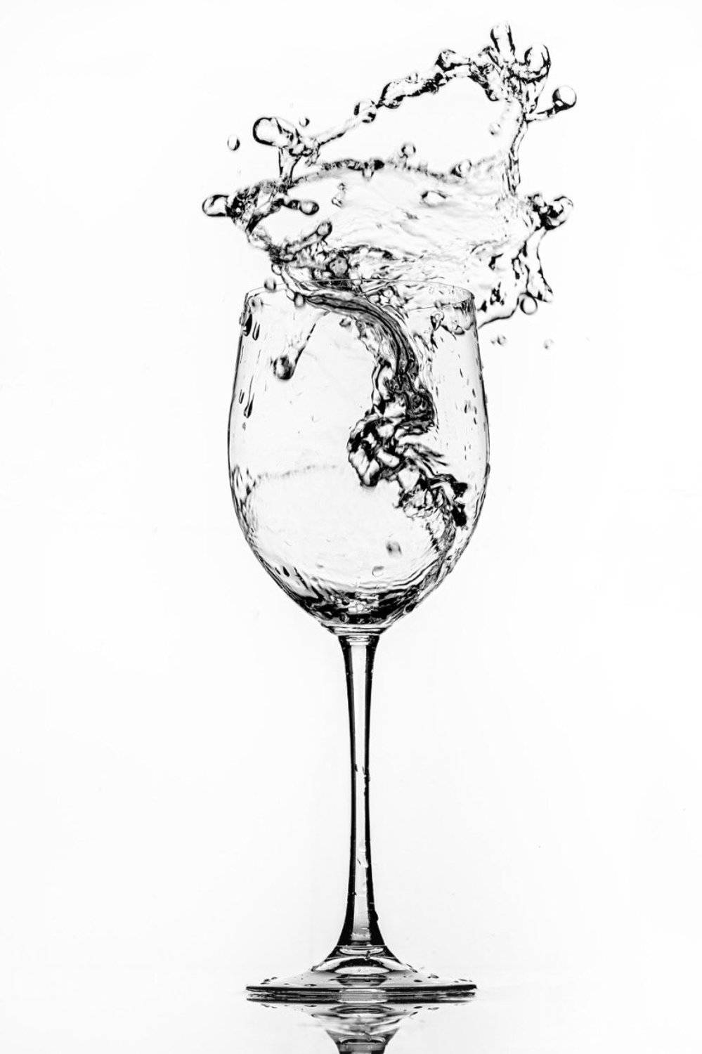 бокал, вода, брызги, студия, Евгений Дёгтев