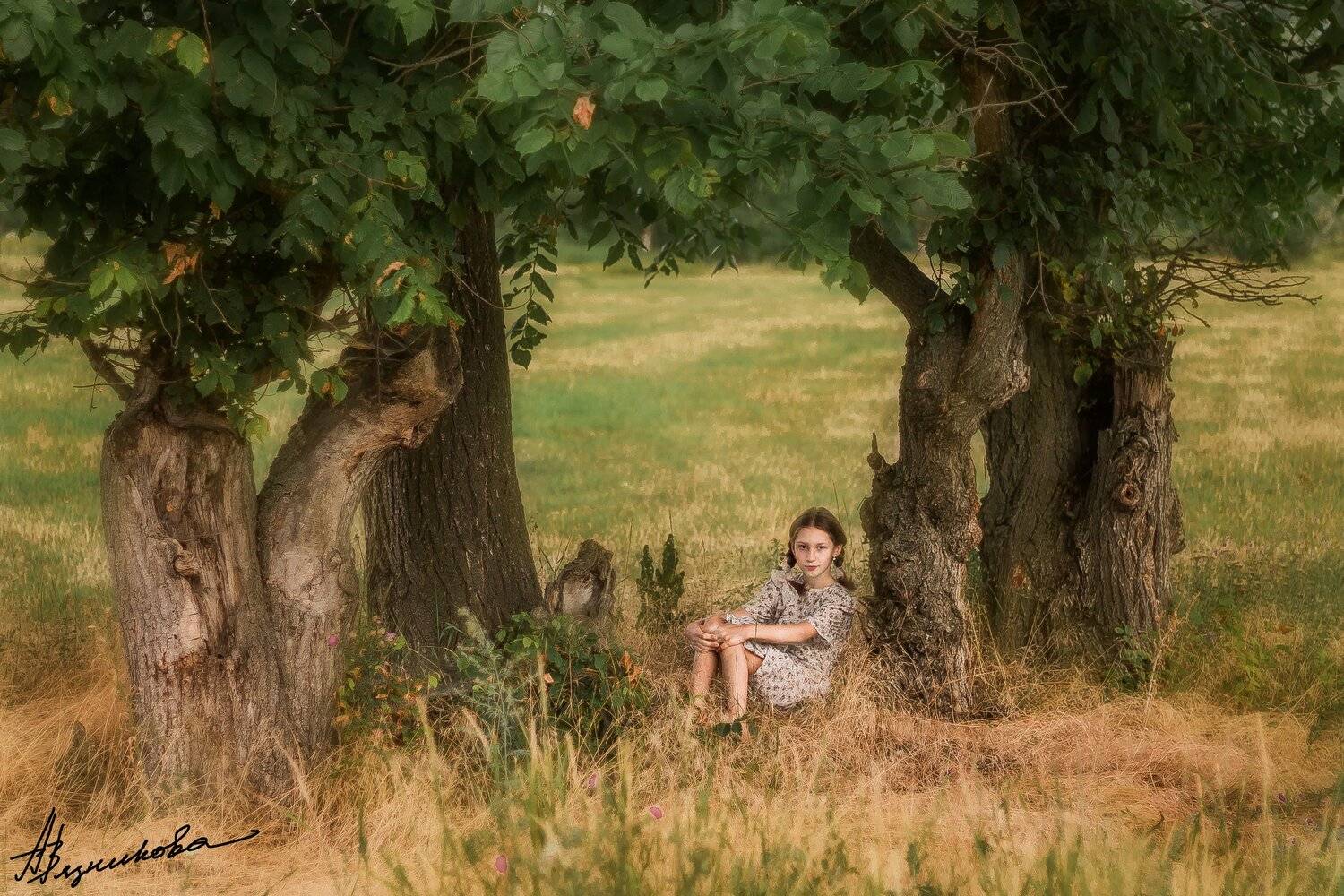 фотограф Лисичанск, Лисичанск, портрет, общий план, девочка, ребенок, фотосессия на природе, лето,, Анна Вязникова