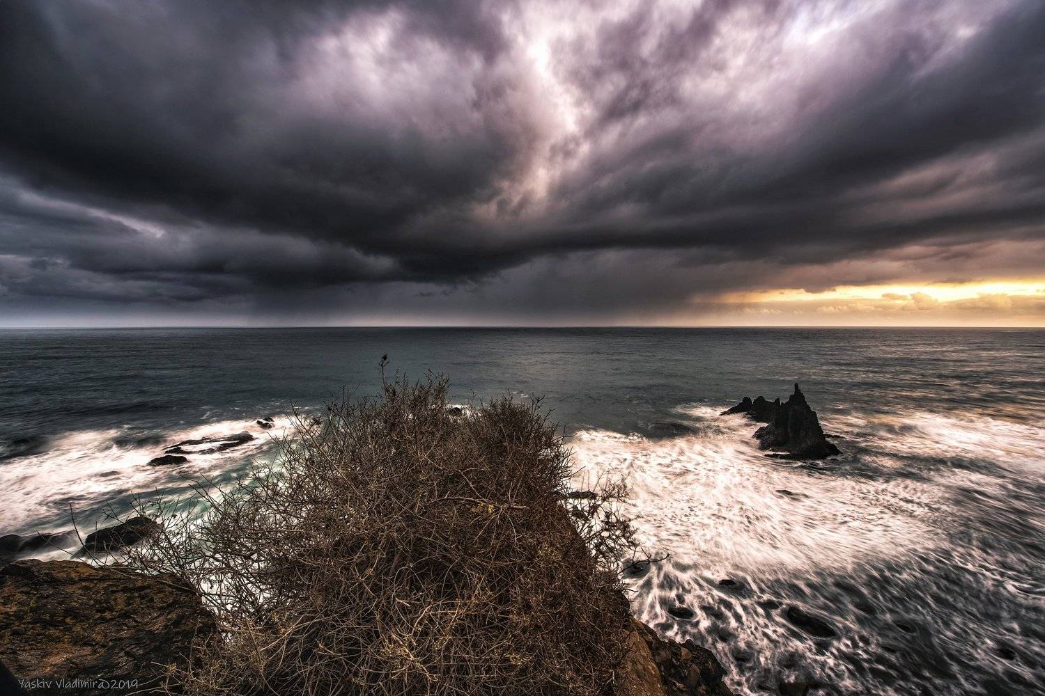 тенерифе, испания, атлантический океан, пейзаж, дождь, тучи, Владимир Яськив