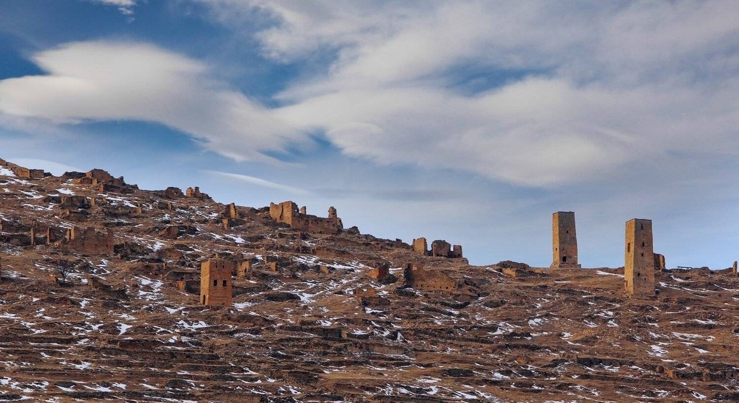 горы,башни,аул,гоор,вершины,пейзаж,небо,деревья,дагестан,природа, Marat Magov