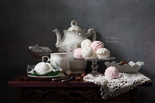 Чай с зефиром