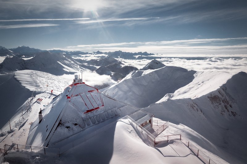 фотограф, горы, зима, снег, облака, *Фотограф* фото превью