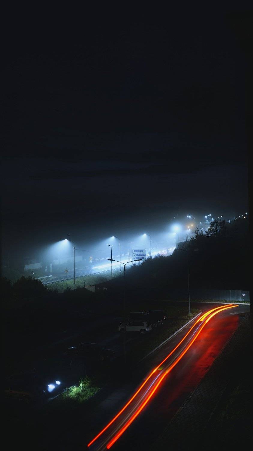 Ночь выдержка фонари night, Никита Поляков