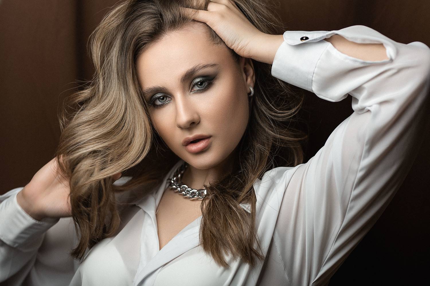 девушка, модель, портрет, фотосессия, студия, макияж, гламур, girl, beauty, perfect, pretty, model, modeling, young, portrait, make-up, творческий портрет, женский портрет, woman, young woman, glamour, Владимир Васильев