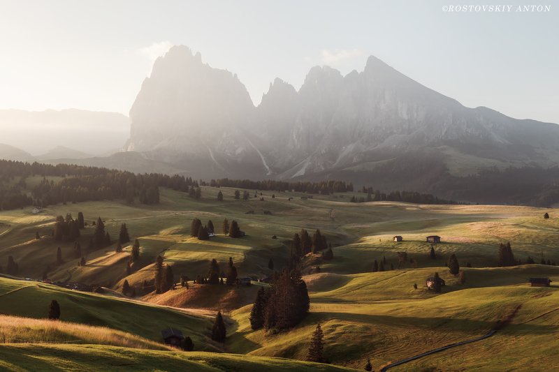 доломиты, фототур, альпы, утро, восход, alpe di siusi, dolomiti, dolomites, italy, фотопутешествие, triplaunch, Alpe di Siusi, Dolomites. (фототур в Доломиты) фото превью