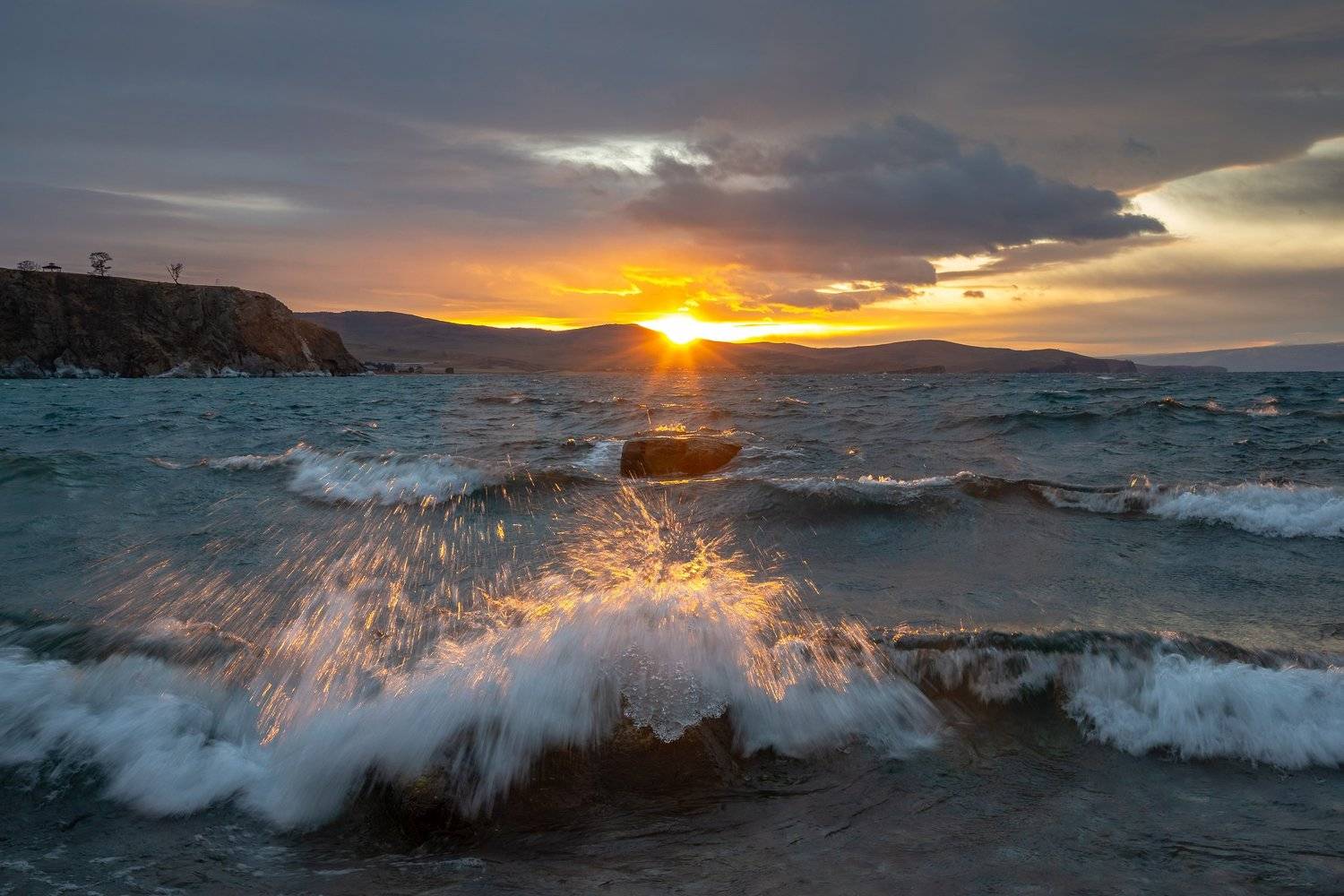 зима, вода, байкал, малое море, остров ольхон, Алексей Чекалев