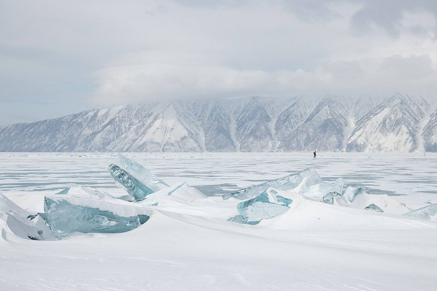 Байкал, горы, зима, лёд, Россия, Алексей Закиров