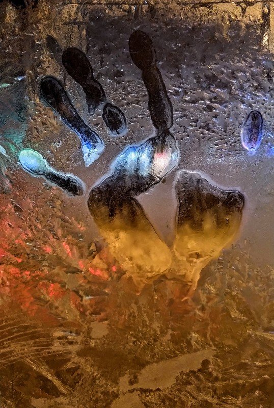 зима, окно, автобус Холодный привет маршрута № 361... фото превью