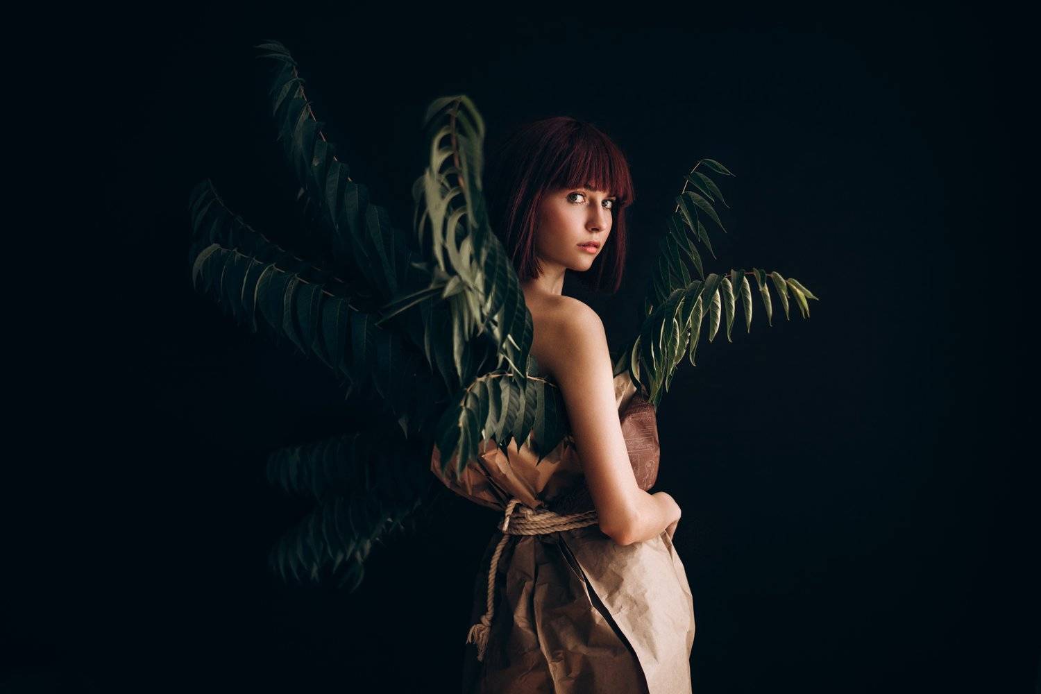 портрет, модель, девушка, букет, взгляд, цветы, , Мария Братан