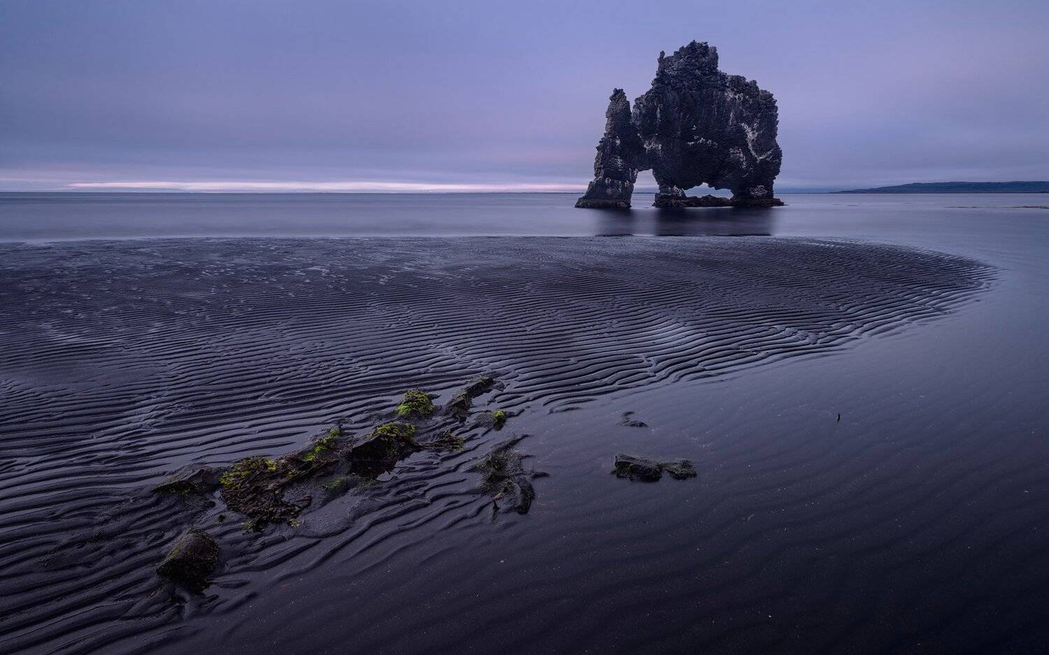 hvitserkur, sea, stock., iceland., Майк Рейфман