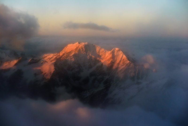 Горы, Кавказ, Рассвет, Эльбрус Сложный маршрут фото превью