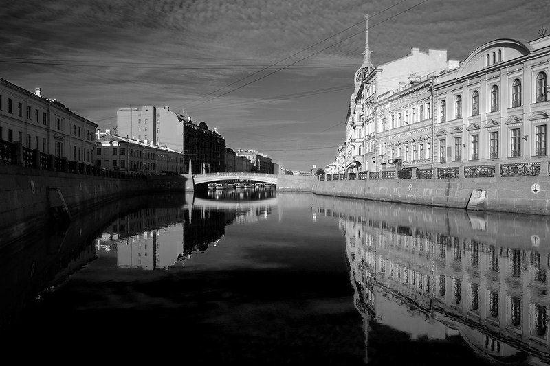 мойка, утро Красный мост фото превью