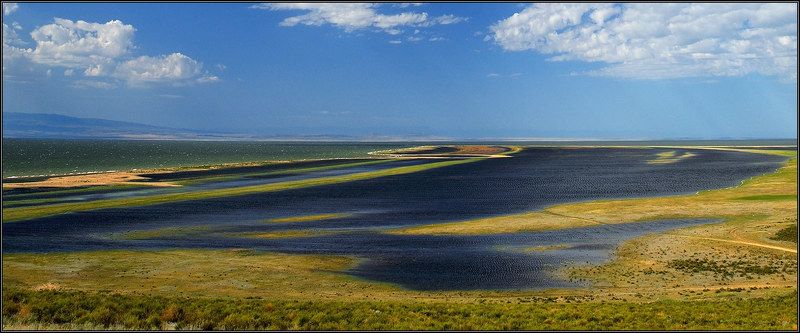 Побережье озера Зайсан фото превью