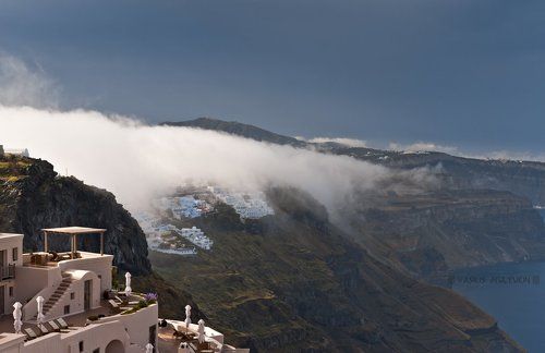 Утро туманное .... Имеровигли, Санторини