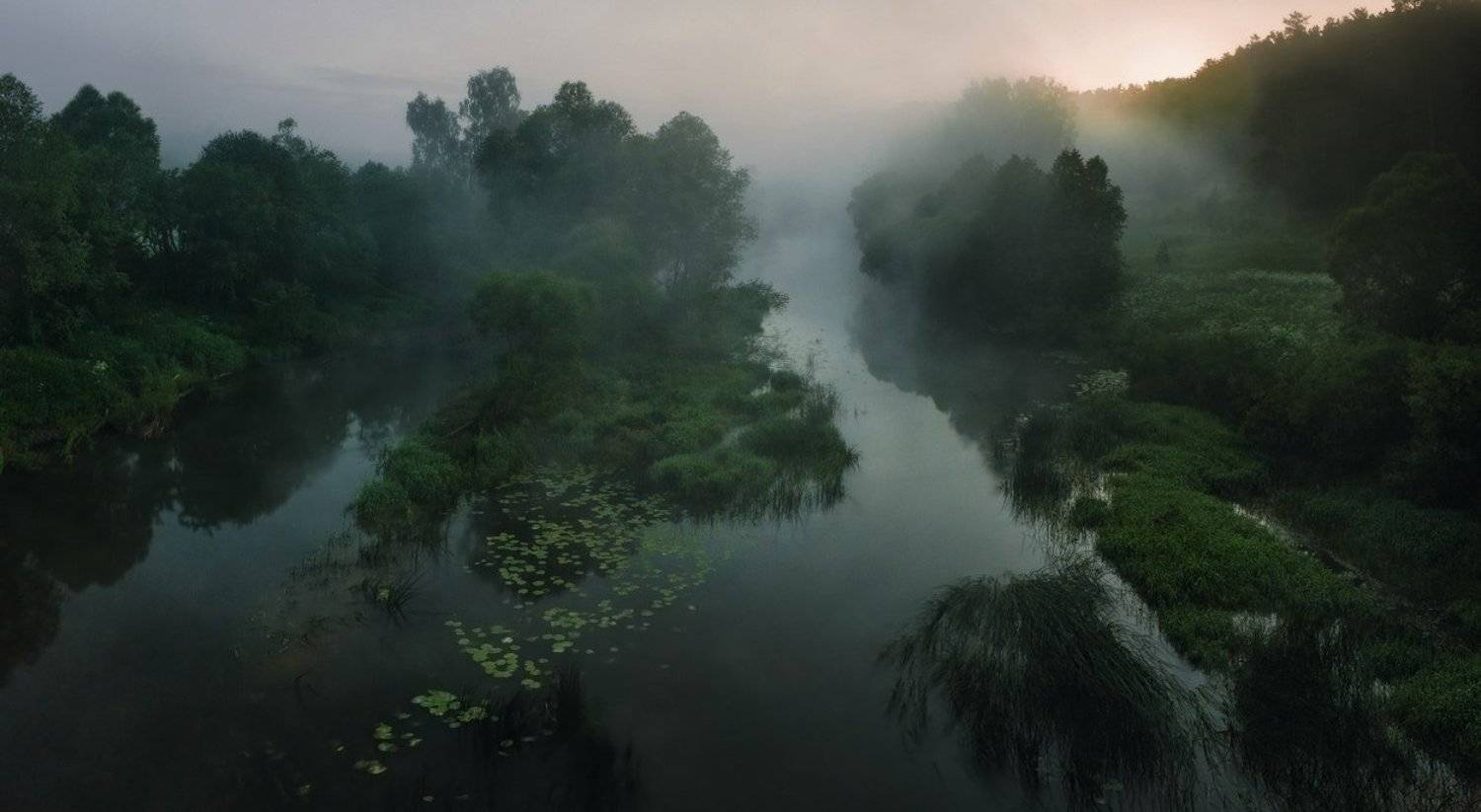 Верея, Протва-река, Рассвет, Утро, Борис Богданов