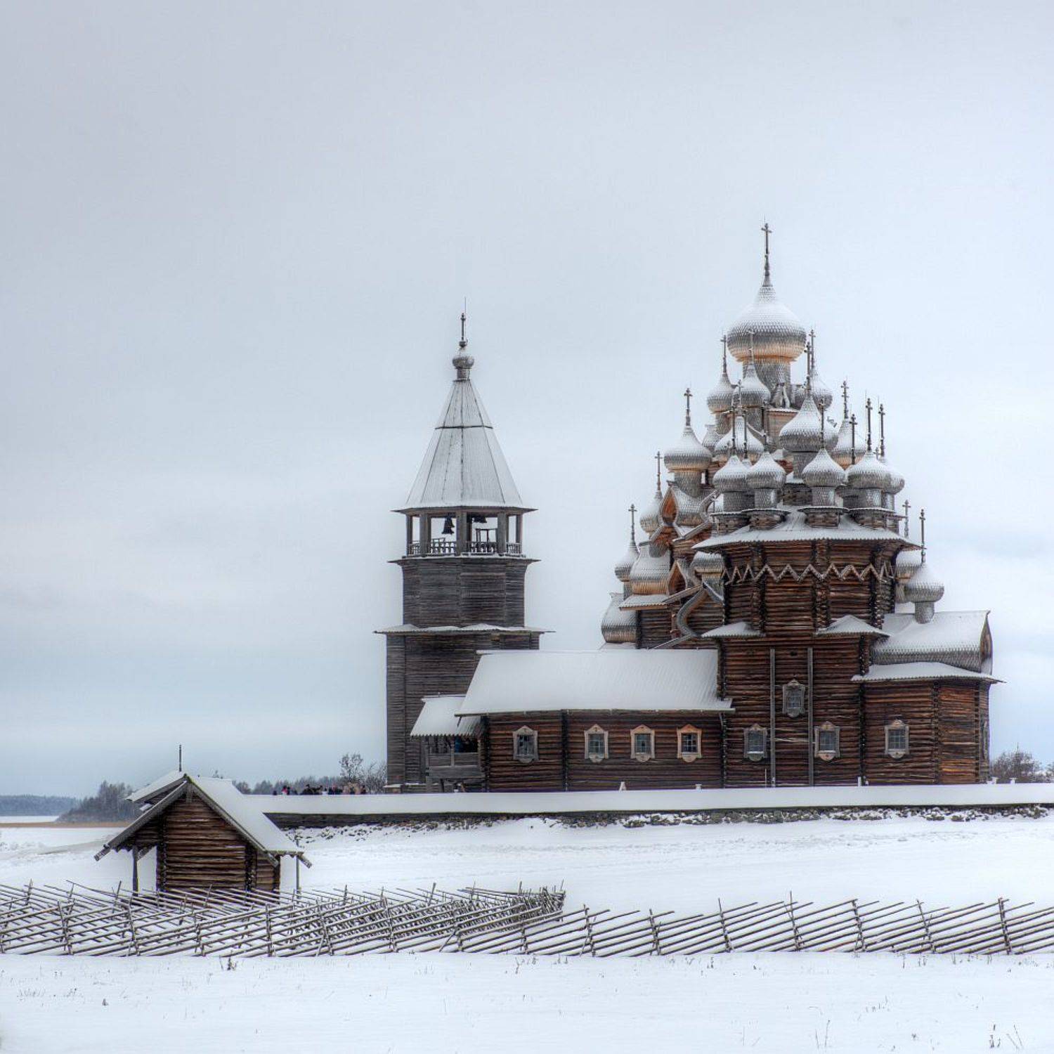 пейзаж, архитектура, церковь, зима, кижи, карелия, онега, landscape, winter, snow, снег, Ефимов Александр