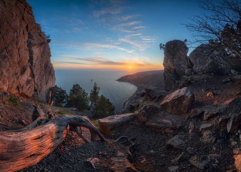 Кошка, Крым, Симеиз Закат на горе Кошка фото превью