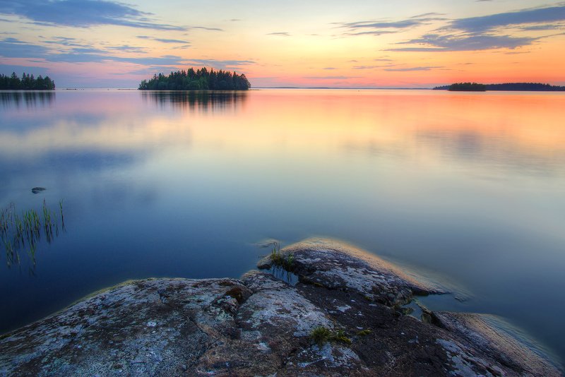 карелия Утро на Сямозере.. фото превью
