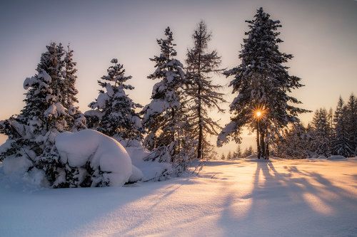 Freezy sunset