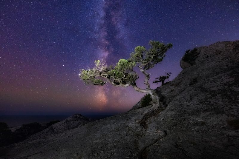 Космос, Крым, Новый Свет, Судак, Ночь, Млечный Путь Milky way... фото превью