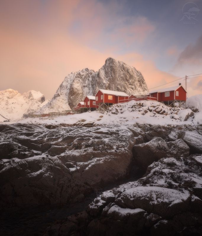 пейзаж, природа, море, норвегия, лофотены, hamnoy Hamnoy фото превью