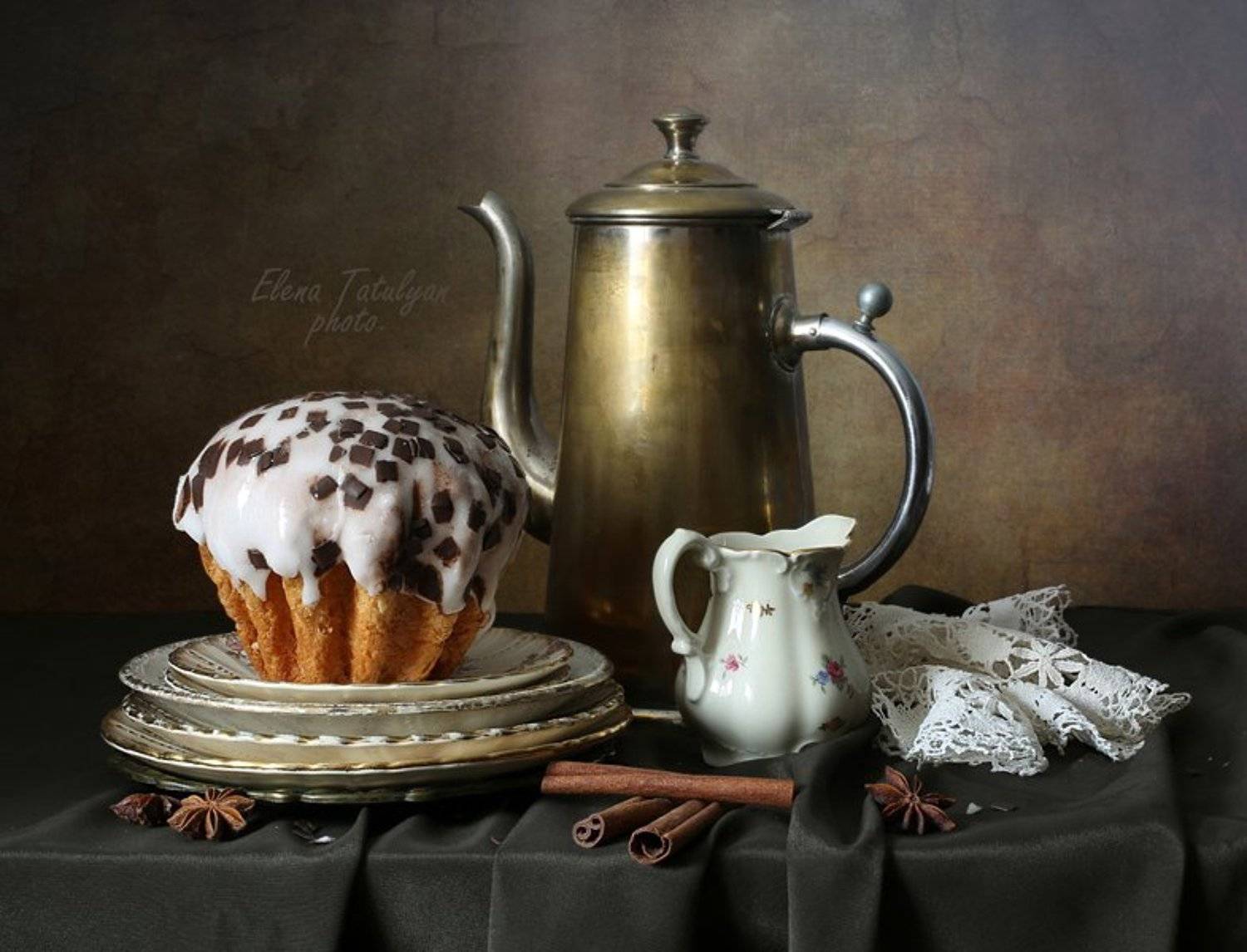 кекс, кофейник, Елена Татульян