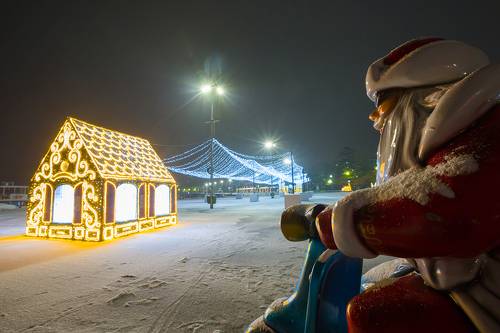 Первый снег в Ялте