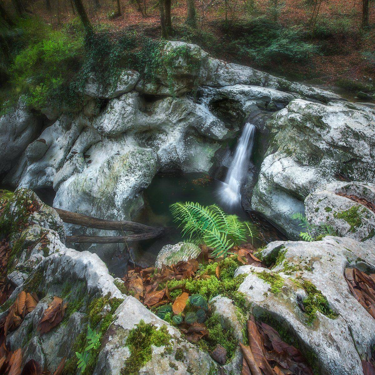 агура, водопад, лес, Алексей Марголин