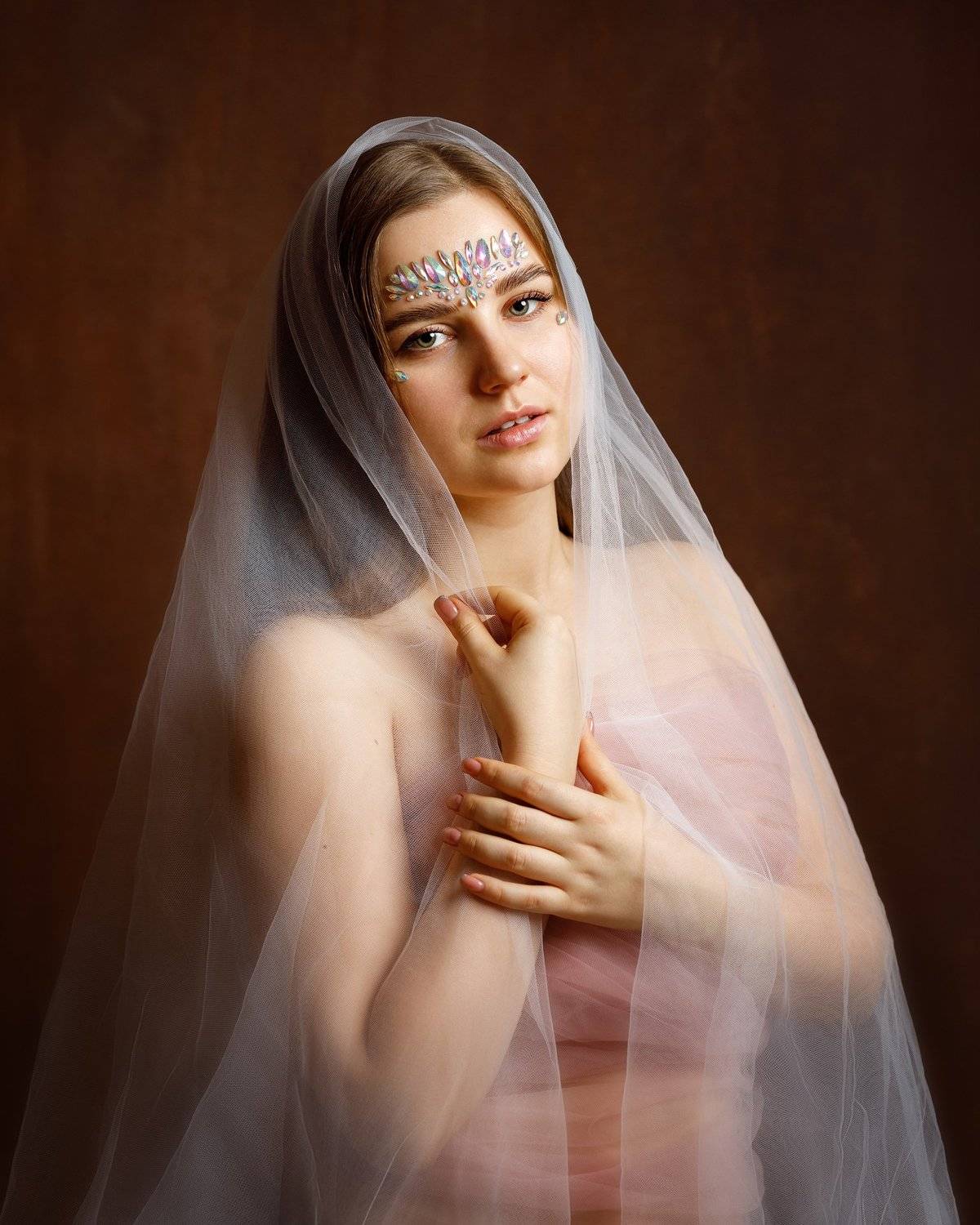 девушка взгляд портрет студия, Ксения Сергеева