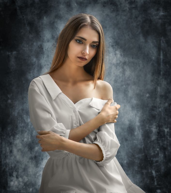 студийный портрет, красивая девушка, женский портрет, концептуальное Мария Б фото превью