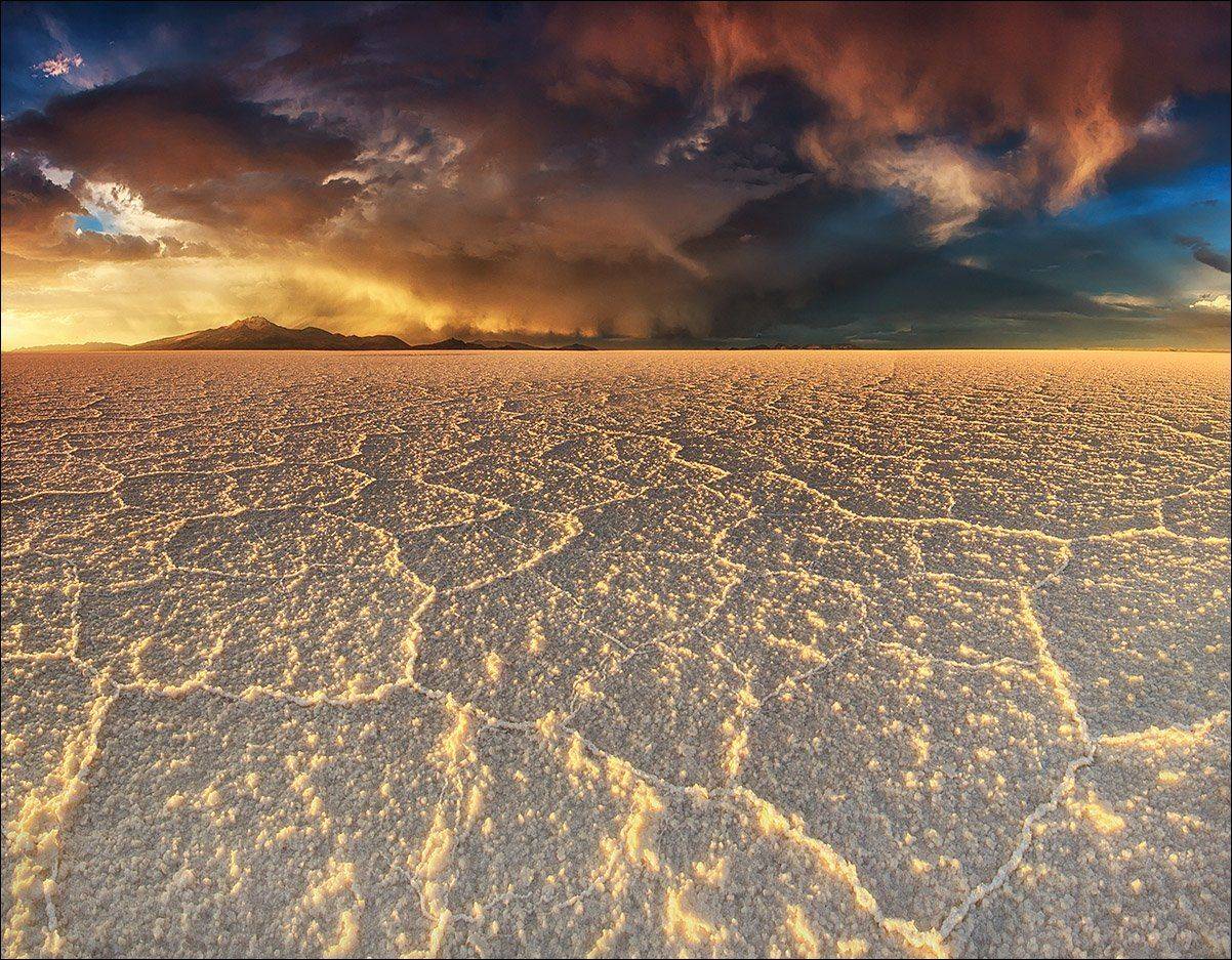 Altiplano, Bolivia, Salar de uyuni, Sunset, Альтиплано, Боливия, Гроза, Закат, Латинская америка, Анна Пшишылны