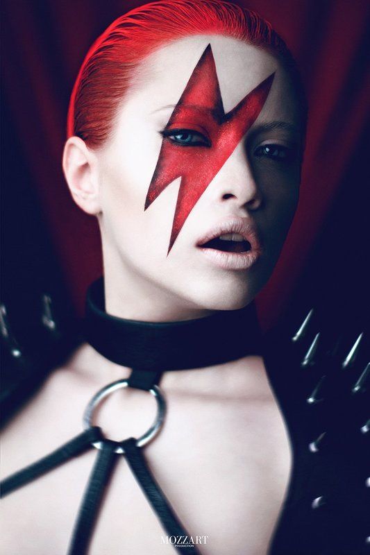 Beauty, Black, Eyes, Fashion, Model, Portrait, Red HARD BEAUTY фото превью