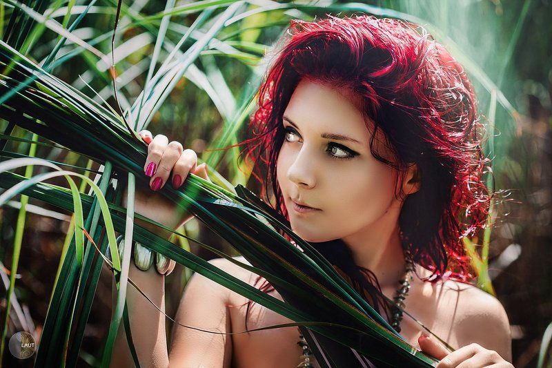 портрет, девушка, природа, фотошоп Юля фото превью