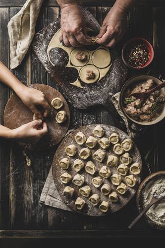 Homemade dumplings