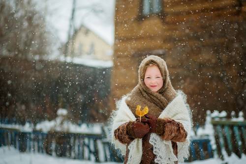 Деревенская зима.