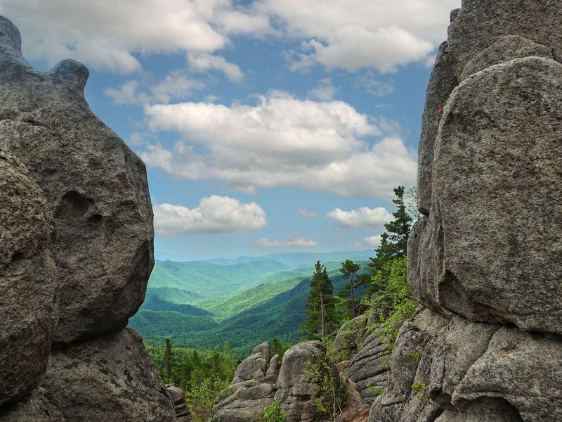 тайга, скалы, белый город, синегорье, приморский край Вход в Синегорье \