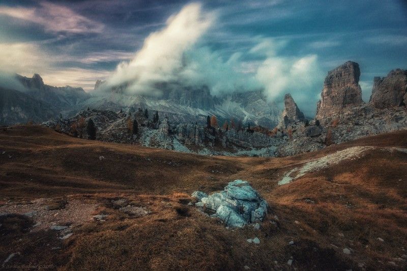 доломиты, альпы, италия, доломитовые альпы, горы, осень Доломиты фото превью