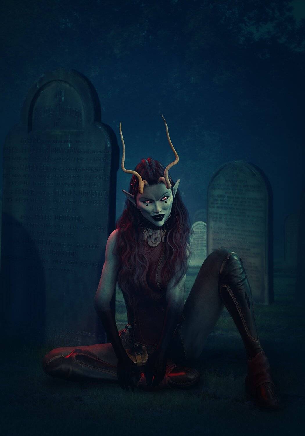 демонесса, кладбище, Sergii Vidov