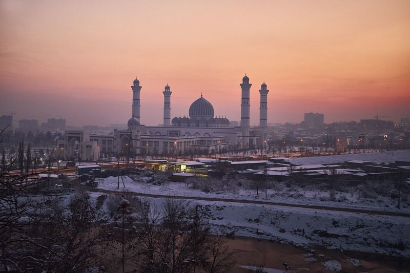Вечерний Душанбе… Таджикистан фото превью
