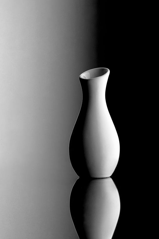 ваза, свет, тень, студия, чб Ваза фото превью