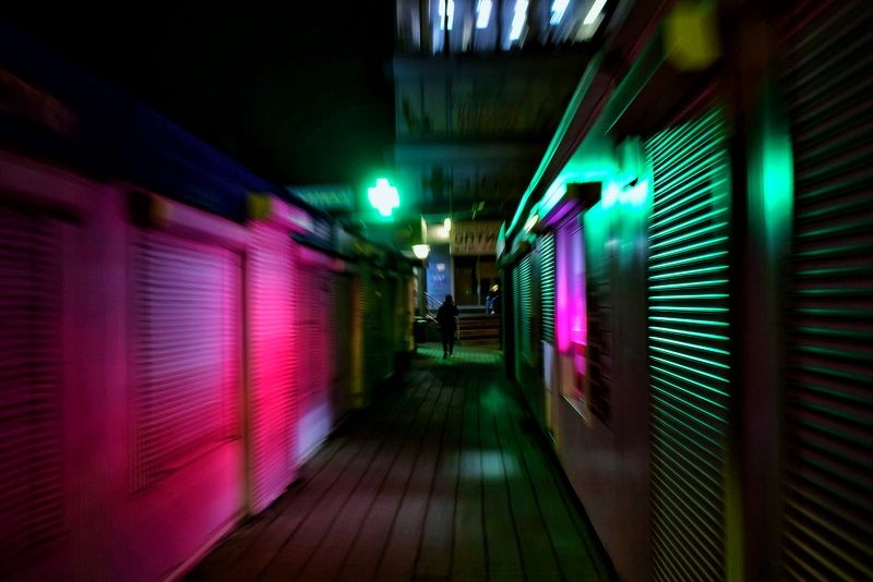 Ночной город фото превью