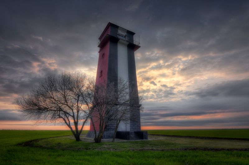Lighthouse, background, morning, sky, sunrice Lighthouse фото превью