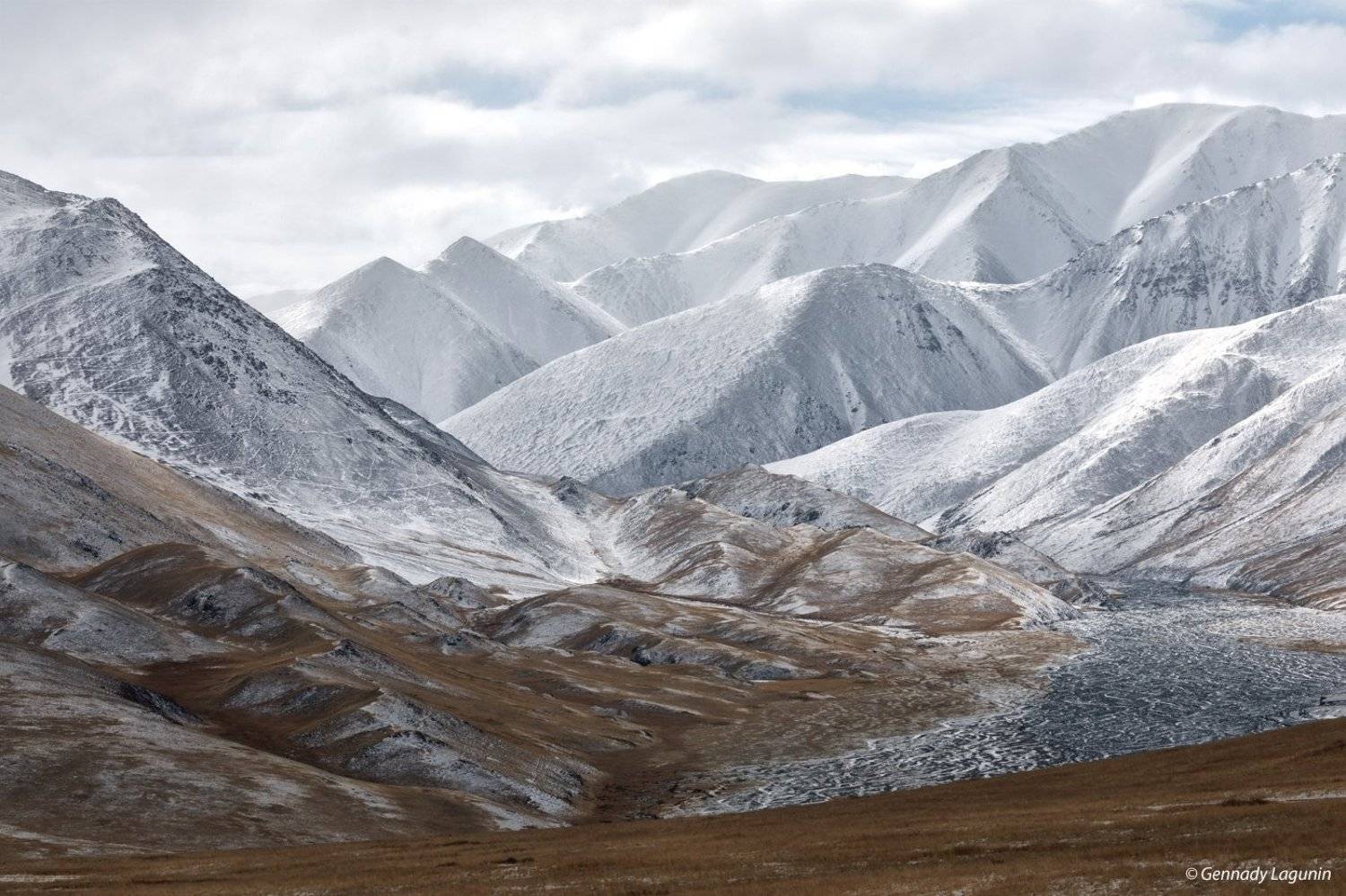 алтай, altai, осень, autumn, горы, mountains, снег, snow, Геннадий Лагунин