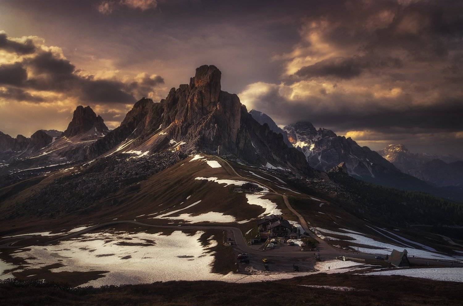 landscape, nature, scenery, travel, outdoor, mountain, peaks, hut, italy, dolomites, Александър Александров
