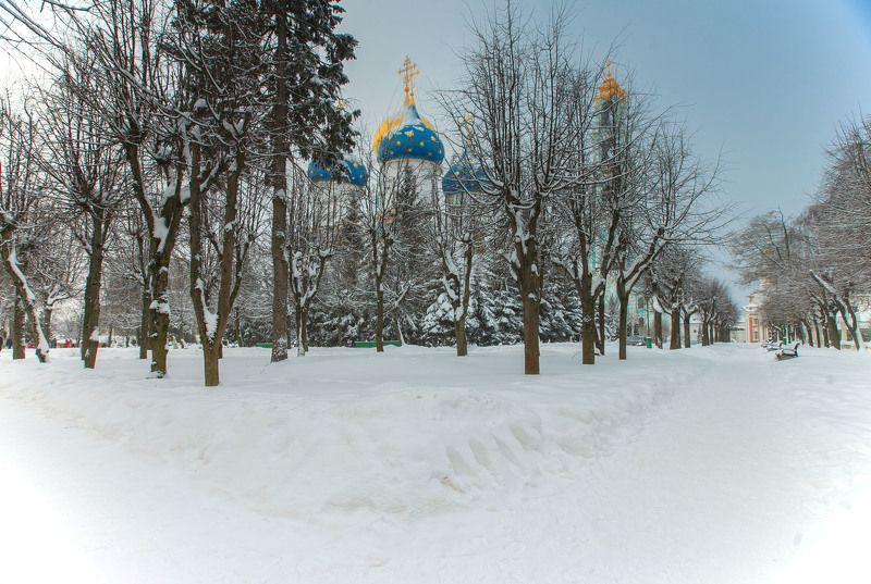 Зимний день…Свято-Тро́ицкая Се́ргиева Ла́вра. Сергиев Посад фото превью