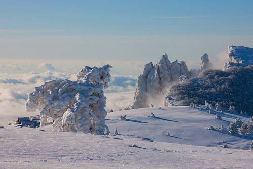 Зима на плато Ай-Петри