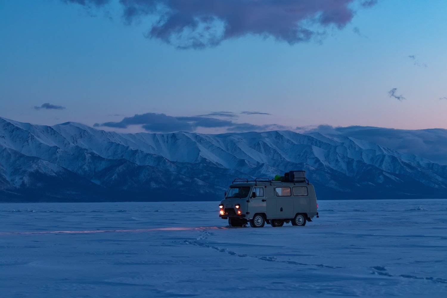 пейзаж, ночь, фототур, байкал, озеро, зима, горы, Алексей Закиров